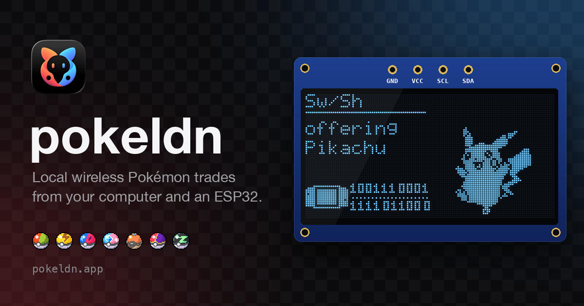 pokeldn: local wireless Pokémon trades from your computer or phone
